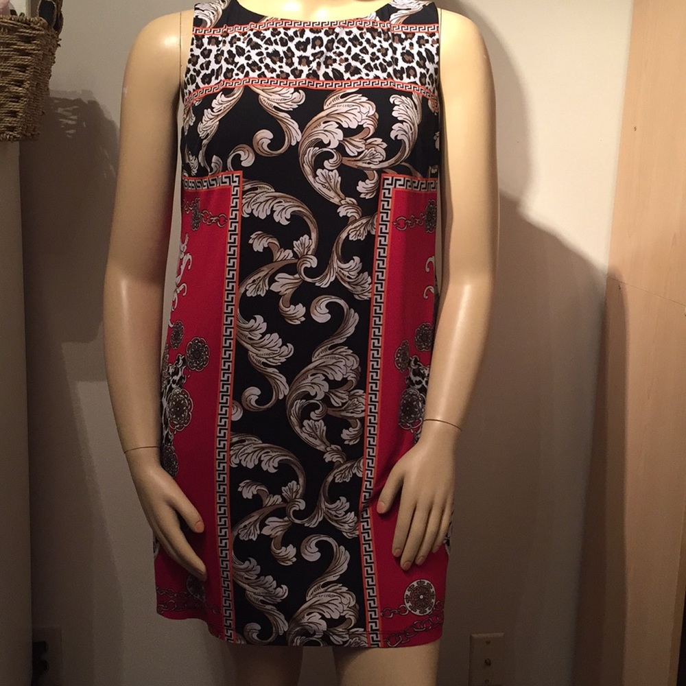 AB STUDIO XL DRESS ANIMAL PRINT